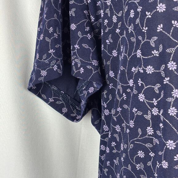 Fashion Bug Vintage Floral Blouse | Women’s XL | Blue Button Front Top - Picture 3 of 14